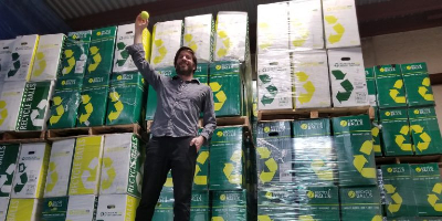 A mountain of recycled balls